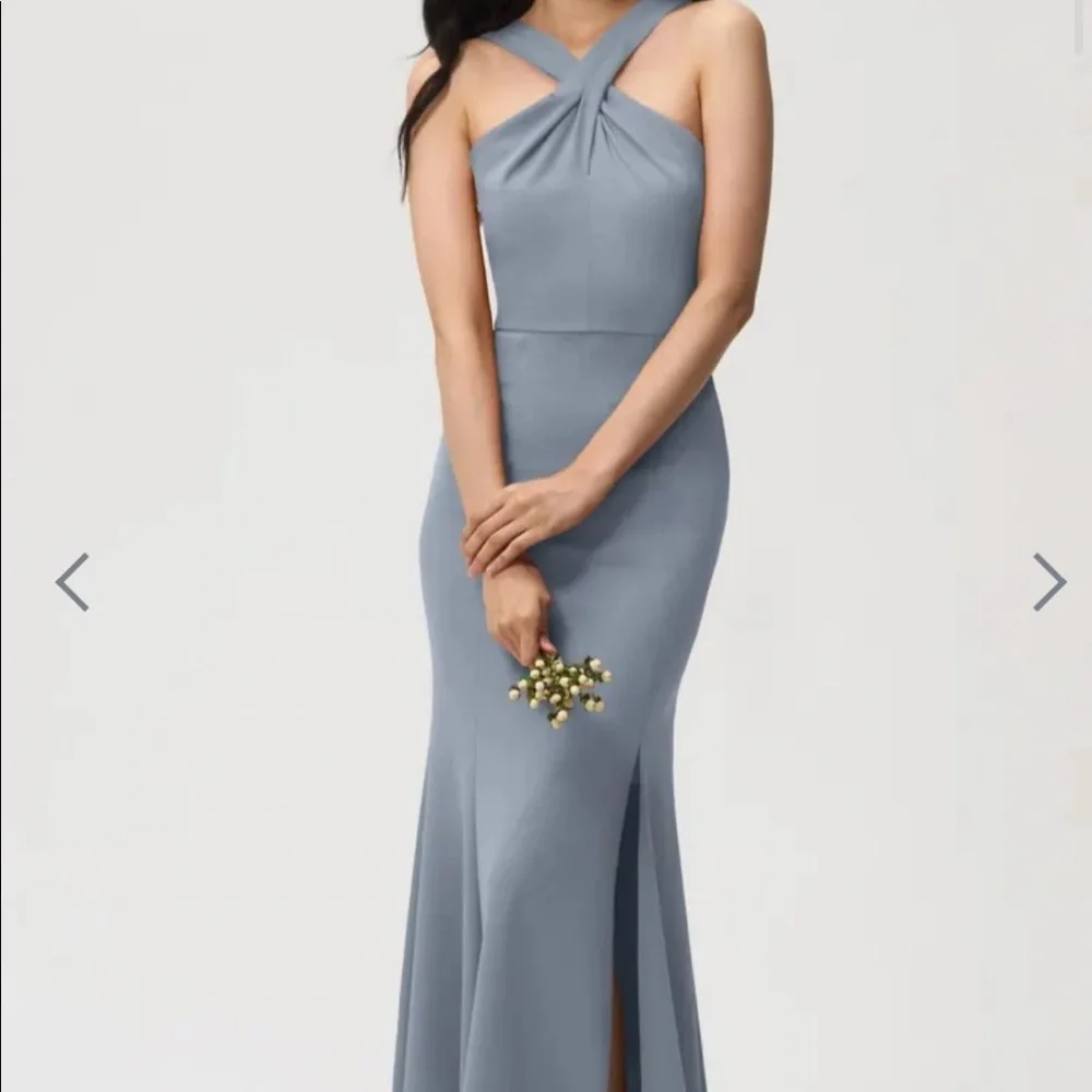 18..The Kayleigh knit crepe bridesmaid dress - Picture 4 of 12